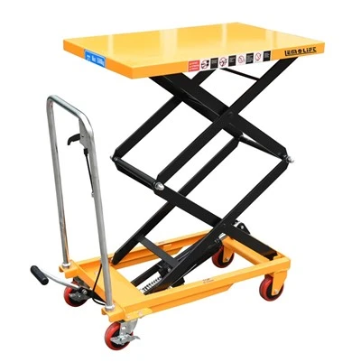 Mesa de elevação de tesoura dupla
