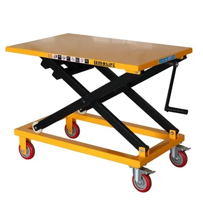 Plataforma de mesa elevatória manual
